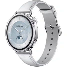 Смарт-часы Xiaomi Watch S4 41mm Leather Strap White