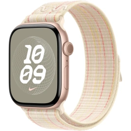 Ремешок Apple Watch 46mm Starlight/Pink Nike Sport Loop (MYJE3)