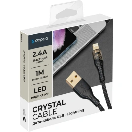 Кабель Deppa USB-A/Lightning 1m Black (72501)
