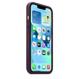 Кожаный чехол Apple MagSafe для iPhone 13 Dark Cherry