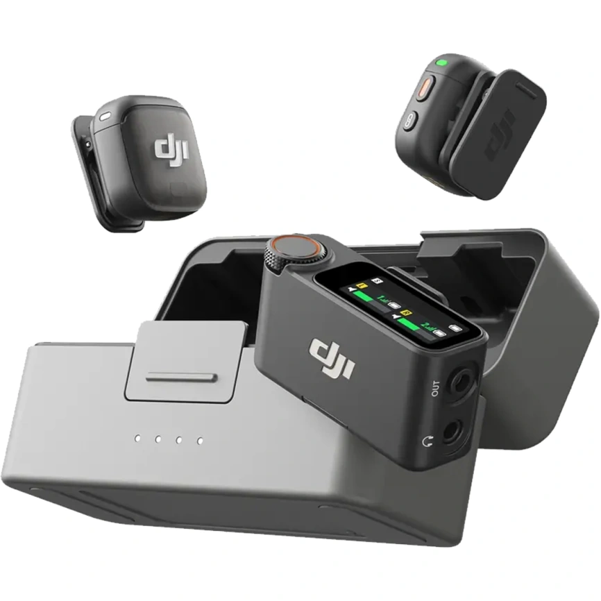 Беспроводная система DJI Mic 3 (2 TX + 1 RX + Charging Case) фото 1