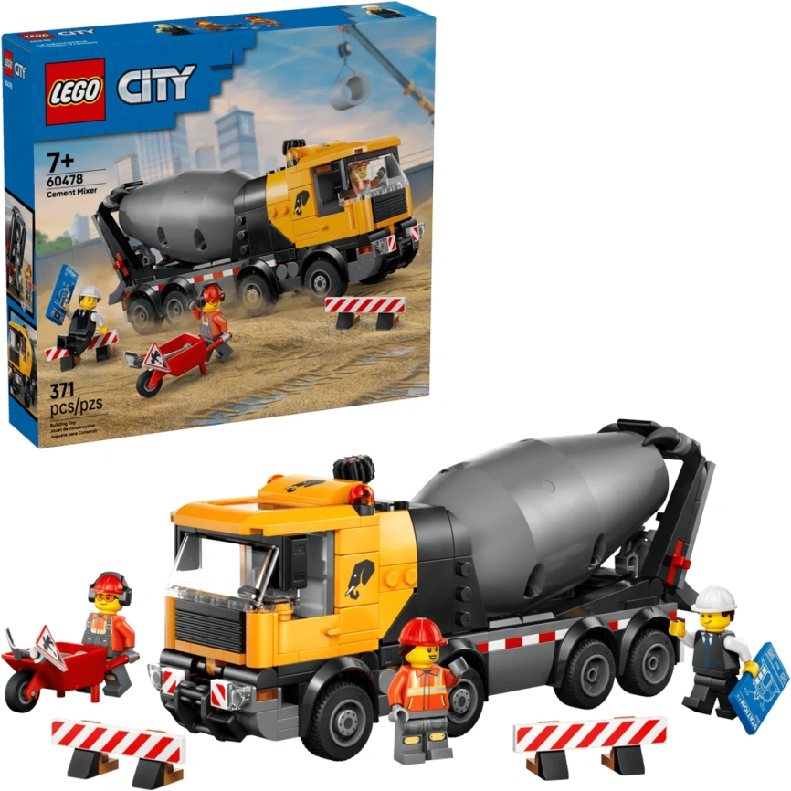 Конструктор LEGO City Cement Mixer 60478 фото 1
