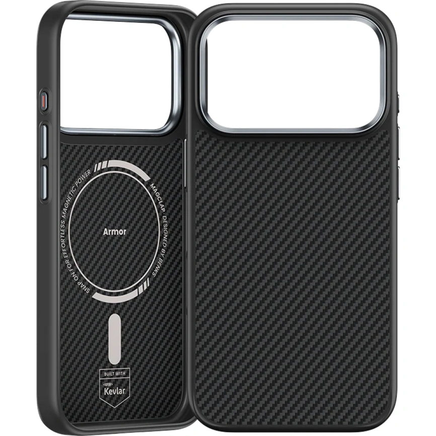 Чехол Benks ArmorPro Case built with Kevlar 600D для iPhone 17 Pro Max Black фото 1