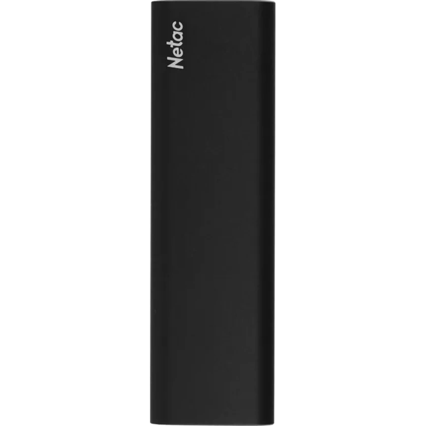Внешний SSD накопитель Netac NT01ZSLIM-500G-32BK USB-C Black фото 1