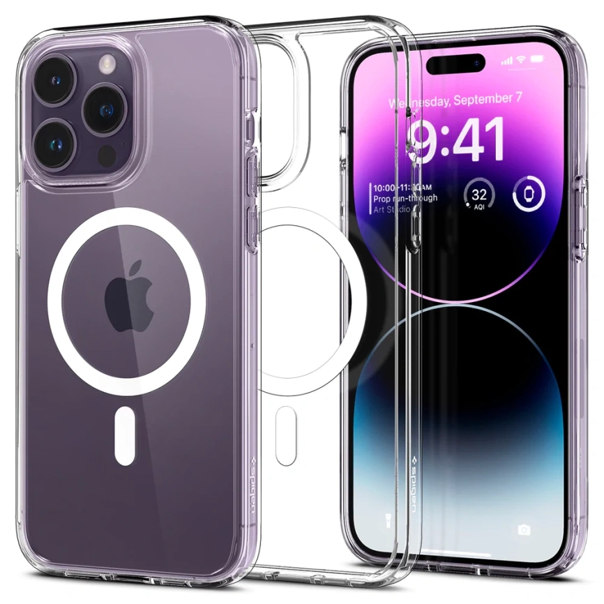 Чехол Spigen Ultra Hybrid MagFit для iPhone 14 Pro Max (ACS04825) White фото 1