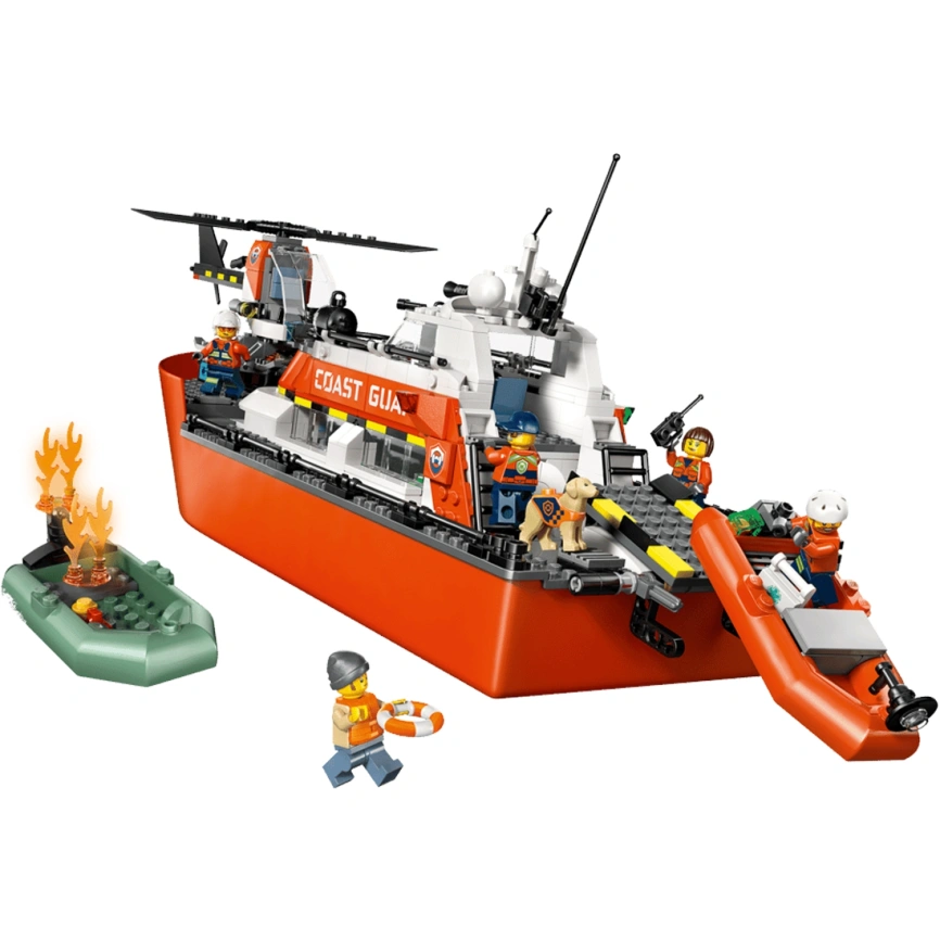 Конструктор LEGO City Coast Guard Rescue Boat & Helicopter 60504 фото 2