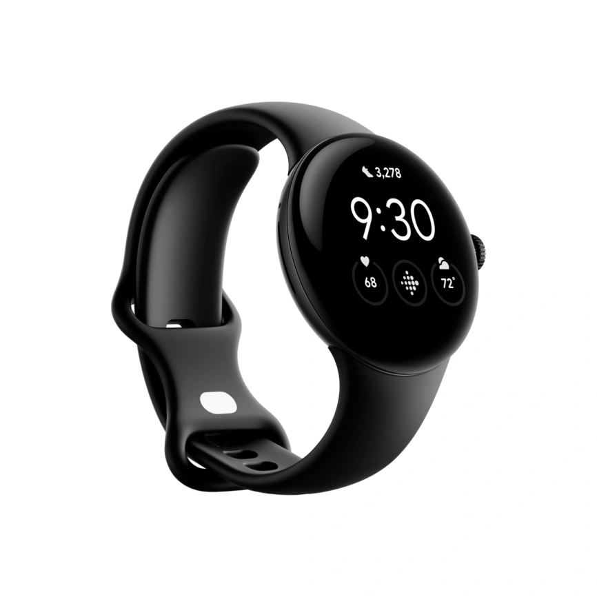 Смарт-часы Google Pixel Watch LTE Mate Black case/Obsidian Active band фото 1