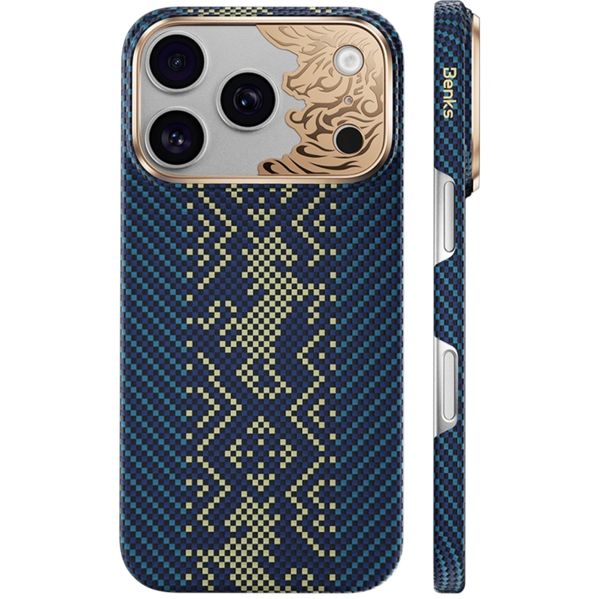 Чехол Benks Knight Air C1 Kevlar Case для iPhone 18 Pro Max Blue Knight (C.K.FL.AP.GD.C073) фото 1