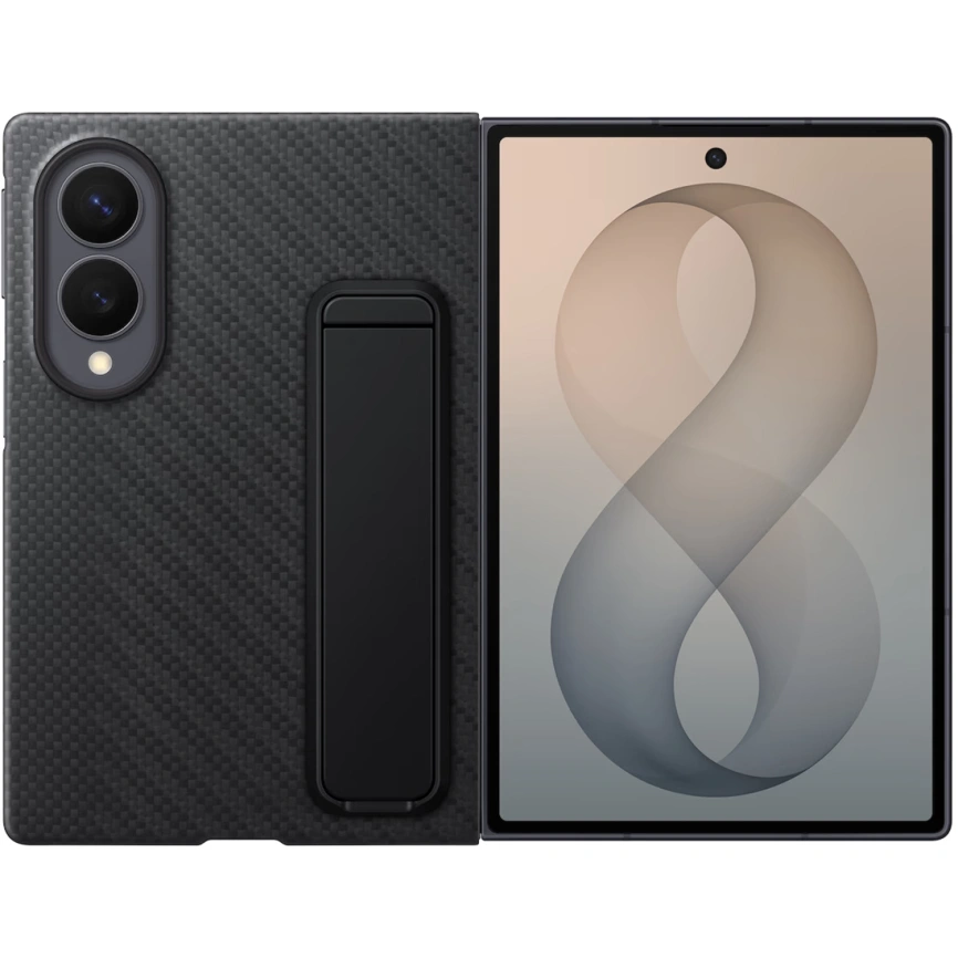Чехол Samsung Carbon StanDing Case для Galaxy Z Fold8 Black фото 3