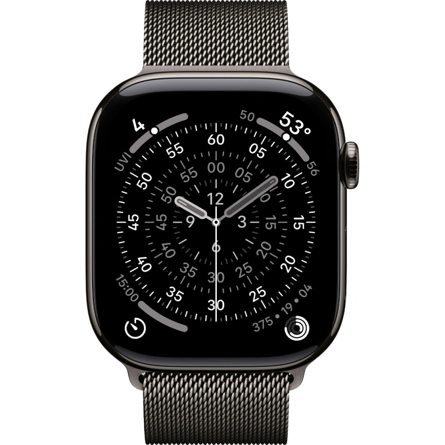 Смарт-часы Apple Watch Series 11 46mm Slate Titanium Case with Slate Milanese Loop M/L фото 2