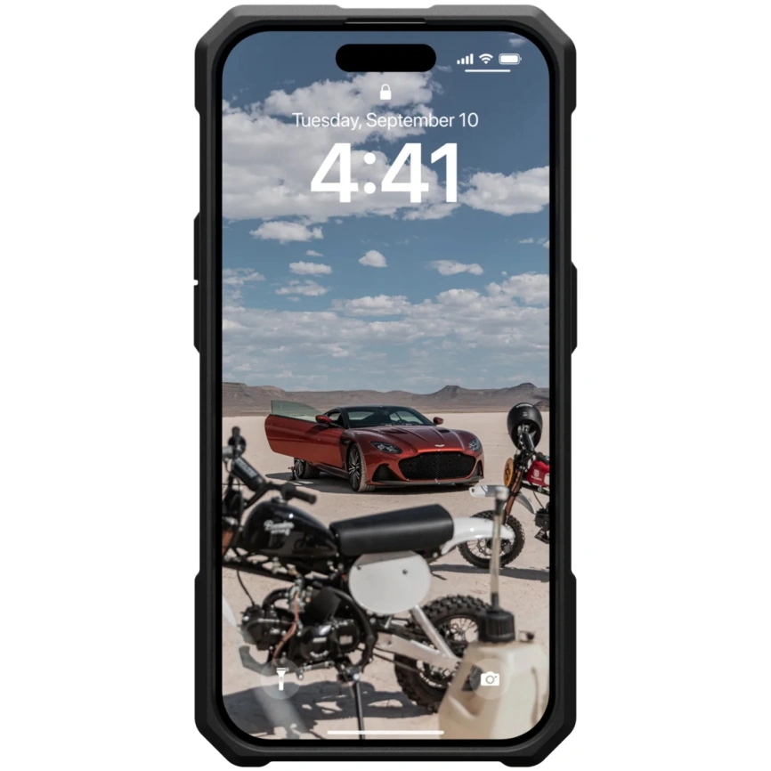 Чехол UAG с поддержкой MagSafe Monarch Pro для iPhone 15 Pro Kevlar Elemental Green (11422111397B) фото 5