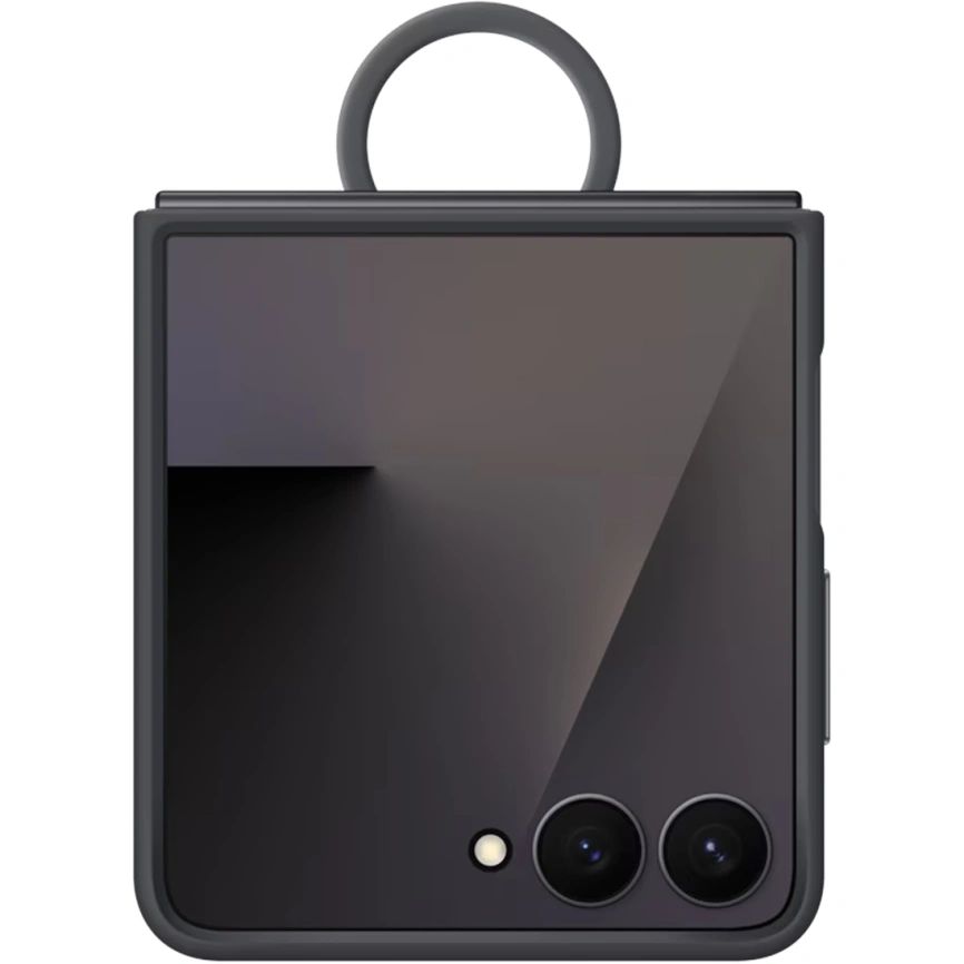 Чехол Samsung Silicone Ring Case для Galaxy Z Flip7 Black фото 5