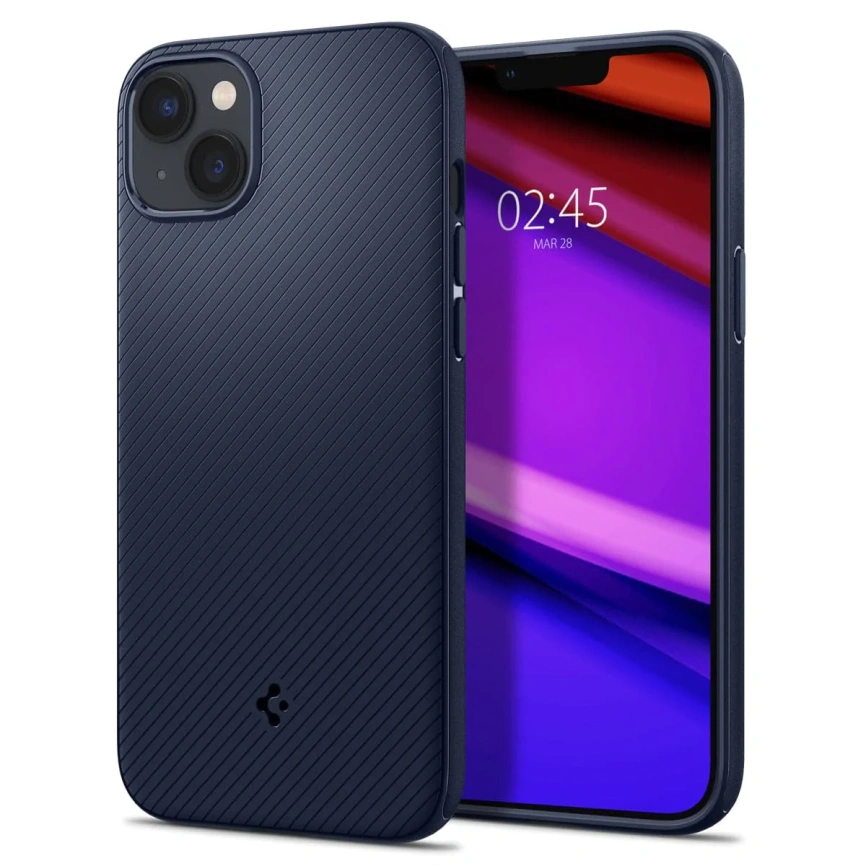 Чехол Spigen Mag Armor MagFit для iPhone 14 Plus (ACS04919) Navy Blue фото 1