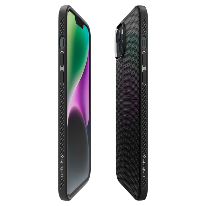 Чехол Spigen Liquid Air для iPhone 14 Plus (ACS04891) Matte Black фото 3