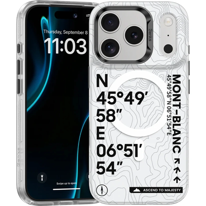 Чехол Benks Phone Case with MagSafe для iPhone 17 Pro Max Mt. Blanc фото 5